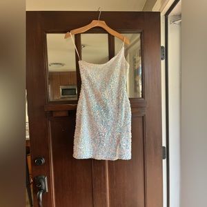 Multi color sequence homecoming dress!! Worn once!